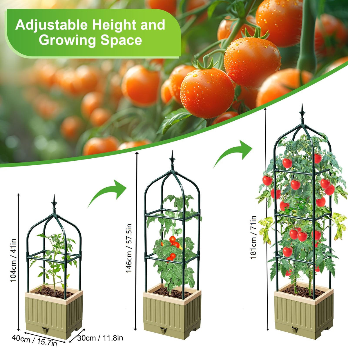 MQJIAZHI trellis buckles enable secure tool-free assembly