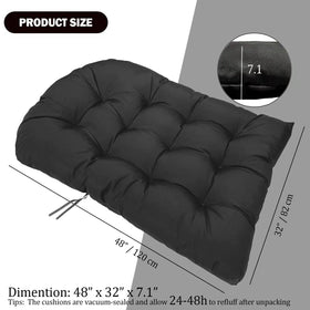 MQK easy to spot-clean cushion keeps patio furniture fresh.
