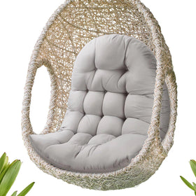 MQK Thick Egg Chair Cushion front view for all-day outdoor comfort.