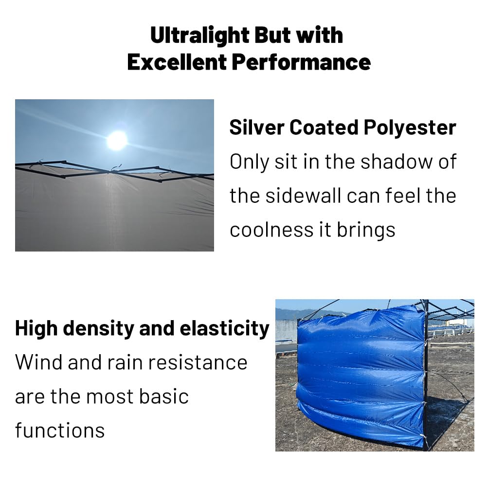 MQoutdoor lightweight sidewall design reduces bulk for easy transport.