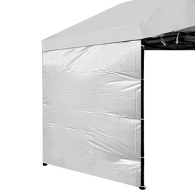 MQoutdoor Ultralight Sidewall silver coating protecting a 10x10 canopy exterior