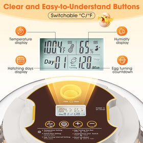 MQUPIN control panel shows temperature and humidity for precise climate.
