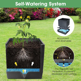 MQUPIN planter made of durable PP resists sun and rain for year-round use.