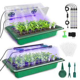 MQUPIN seed starter tray with 80 cells for starting multiple seedlings at once.