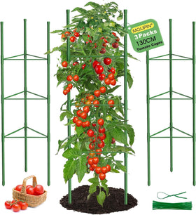 MQUPIN tomato cage with 51.2-inch height adjustable for tall vines