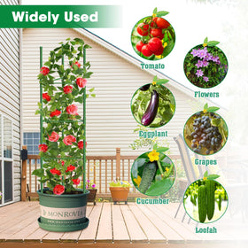 MQUPIN foldable tomato cage saves space when stored