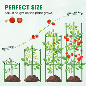 MQUPIN ventilated tomato cage improving airflow and sun exposure