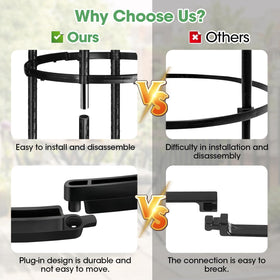 MQUPIN two pack obelisk trellis kit for patios and borders