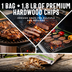 Ideal for pork and poultry grilling with fruity aroma.