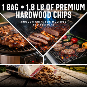 Mr Bar-B-Q bag beside campfire for outdoor cooking