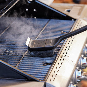 Mr. Bar-B-Q Heavy-duty scraper tackles stubborn buildup for a deeper clean.