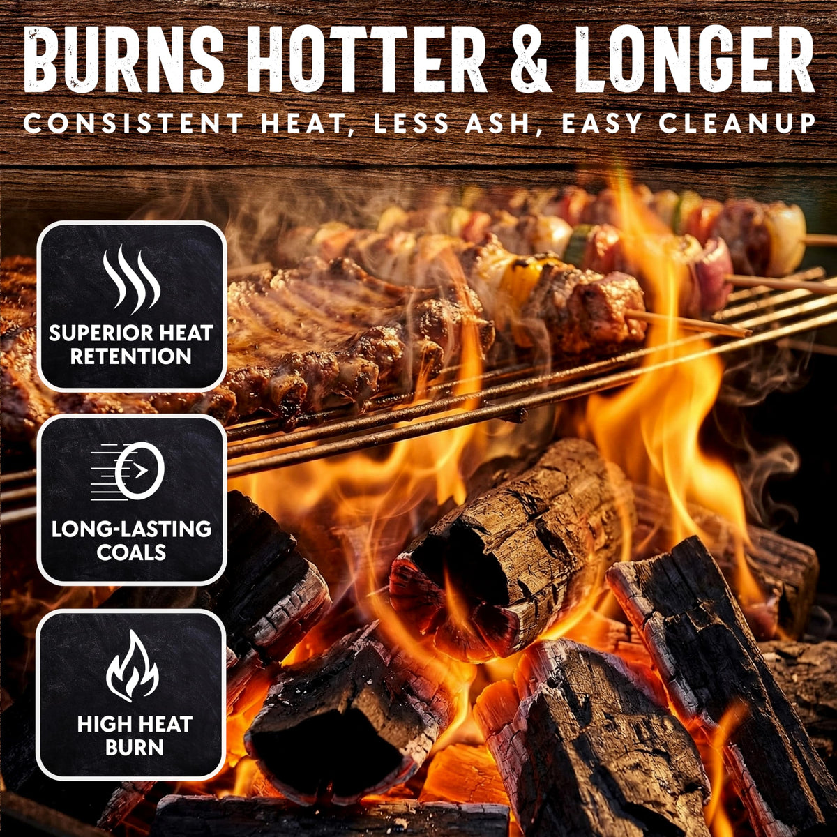 Mr. Bar-B-Q lump charcoal chimney starter ignites evenly for quick startup