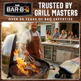 Pure smoky flavor from Mr. Bar-B-Q lump charcoal enhances backyard barbecue