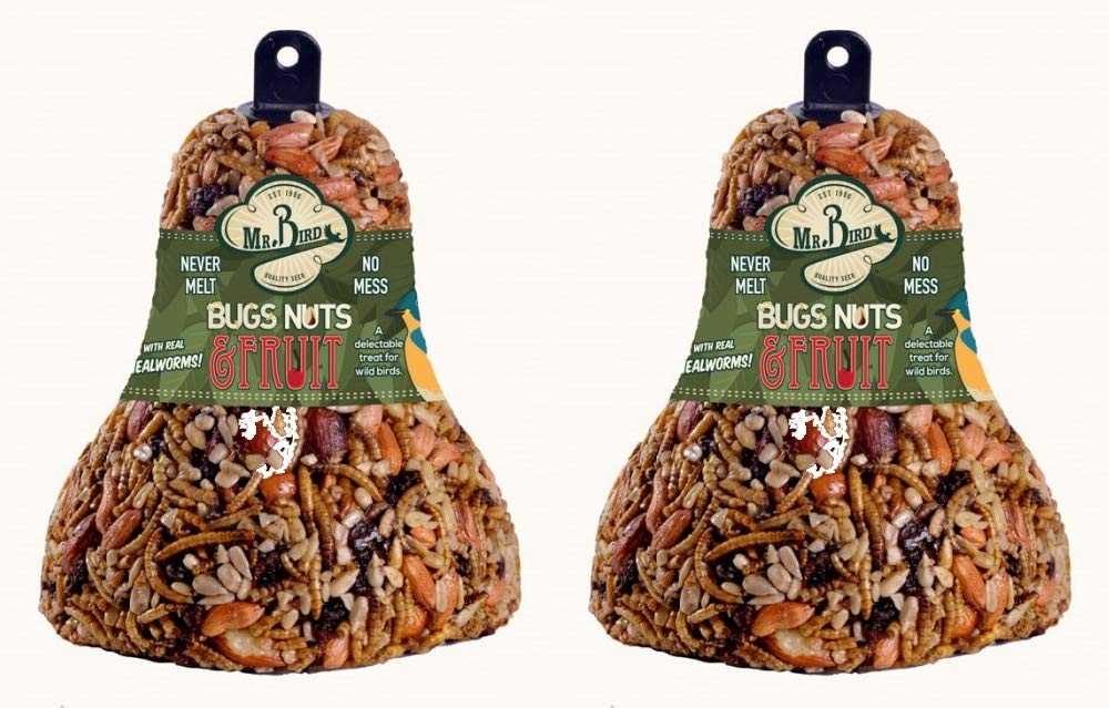 Mr. Bird seed bell hanger helps you hang securely for easy year-round feeding.