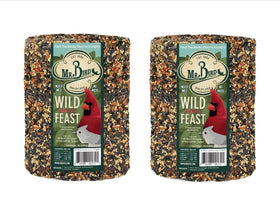 Mr. Bird Wild Bird Feast seed blend 2-pack box attracts more birds.