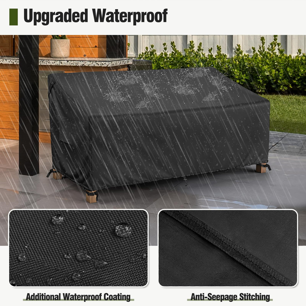 MR. COVER windproof buckles keep the cover secure during windy days