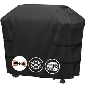 MR. COVER 48-Inch grill cover on Weber Spirit II E210, snug fit protects from rain and sun