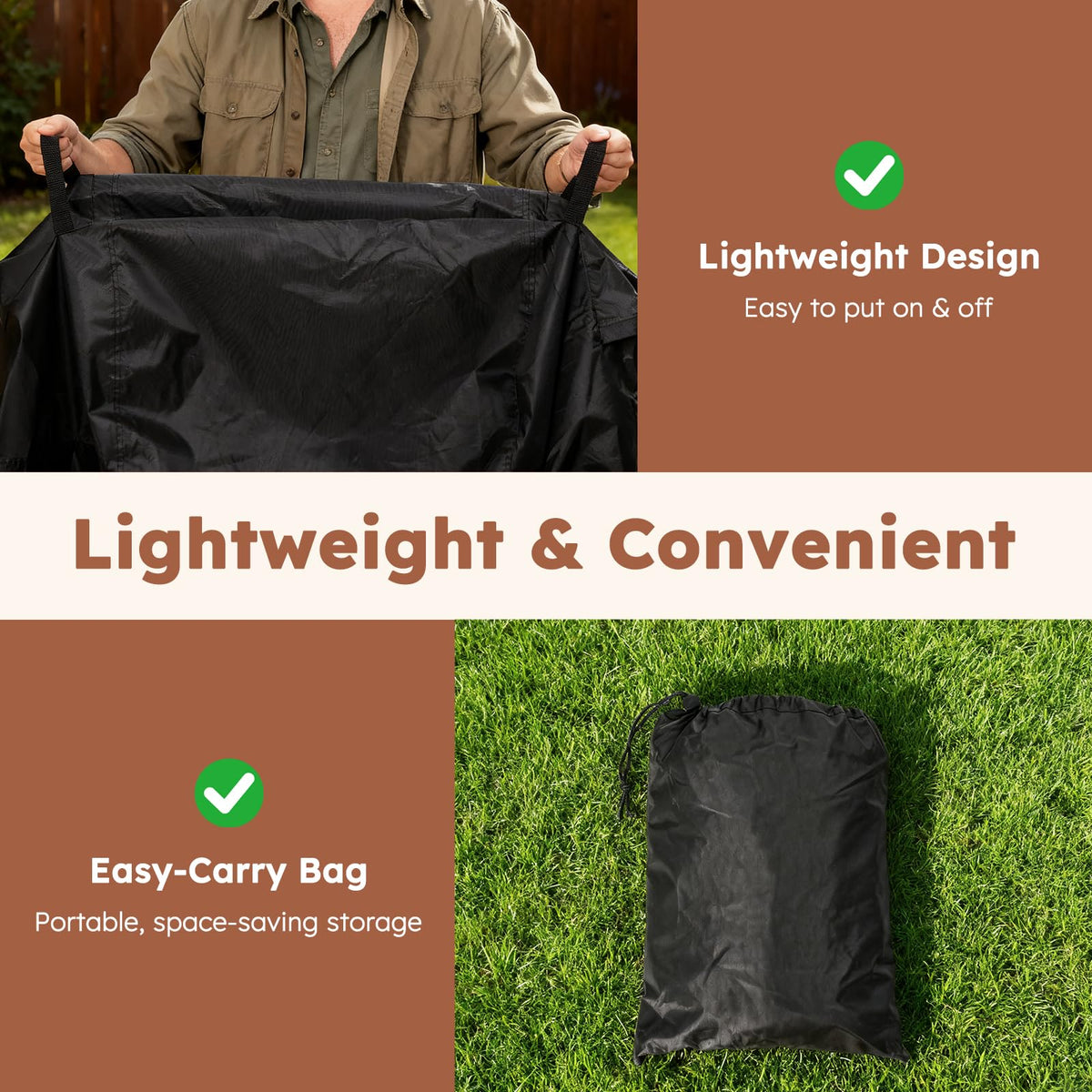 MR. COVER with 5-year warranty protects Weber Spirit II grill