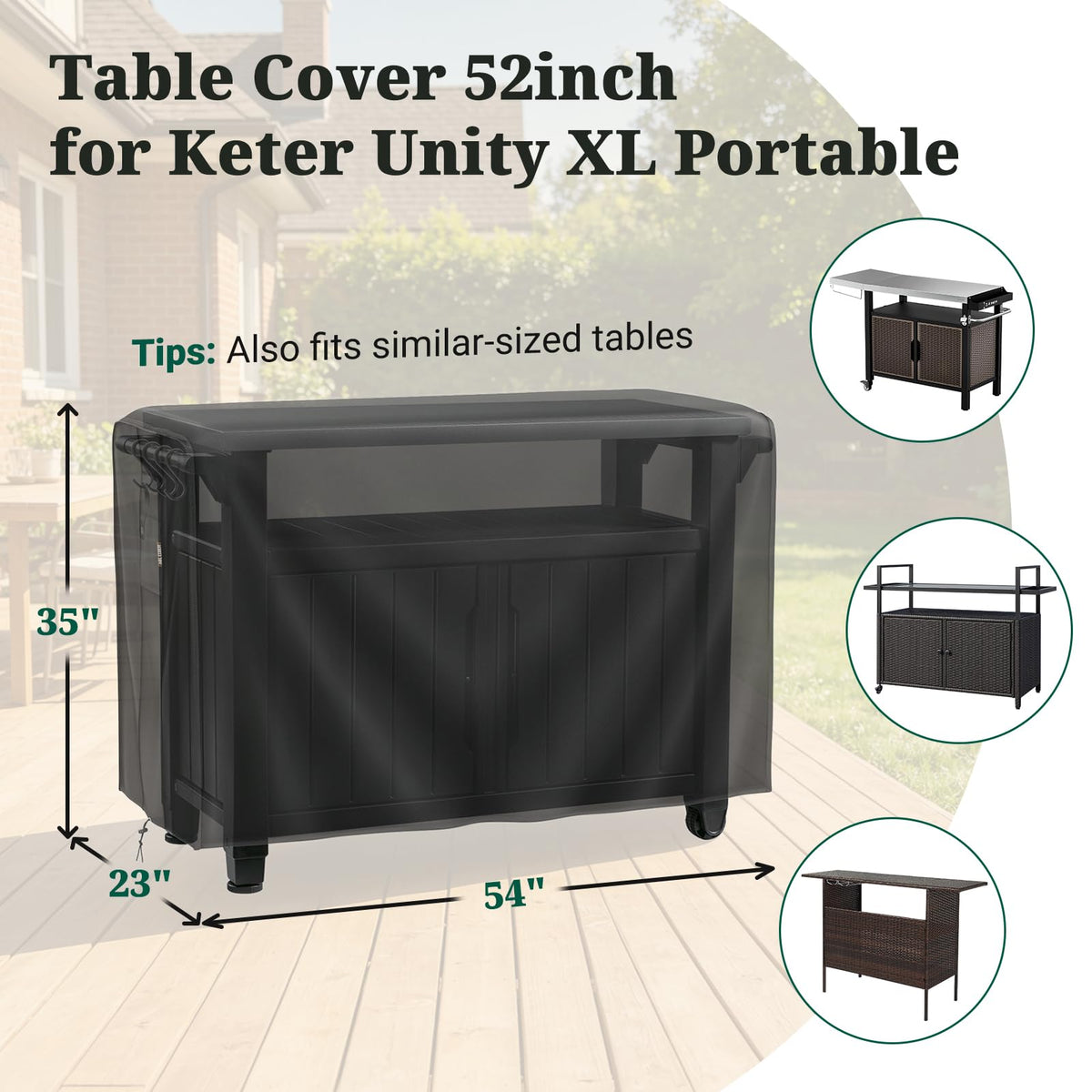 MR. COVER 600D fabric shields against tears and daily wear.