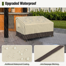 MR. COVER couch cover with seam tape ensures water stays out and fabric endures.