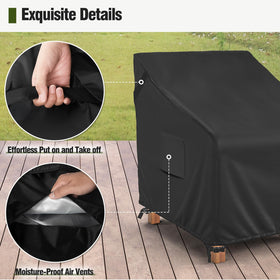MR. COVER easy-grip handles simplify installation and removal.