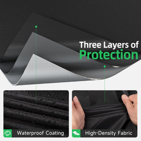 MR. COVER hydrophobic coating makes water bead and roll off for easy cleanup