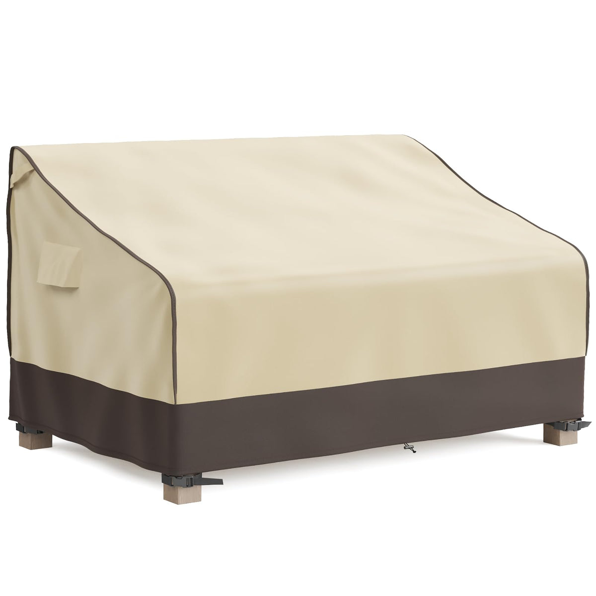 MR. COVER outdoor couch cover waterproof 2-seater protects furniture from rain and dirt.