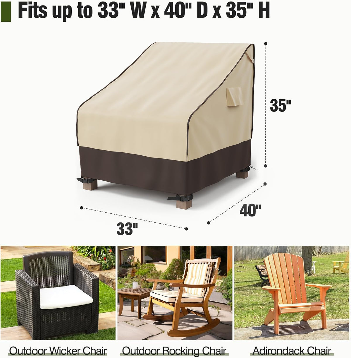 MR. COVER UV-resistant patio cover guards cushions from sun fading.