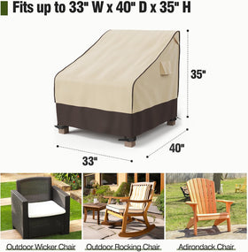 MR. COVER UV-resistant patio cover guards cushions from sun fading.