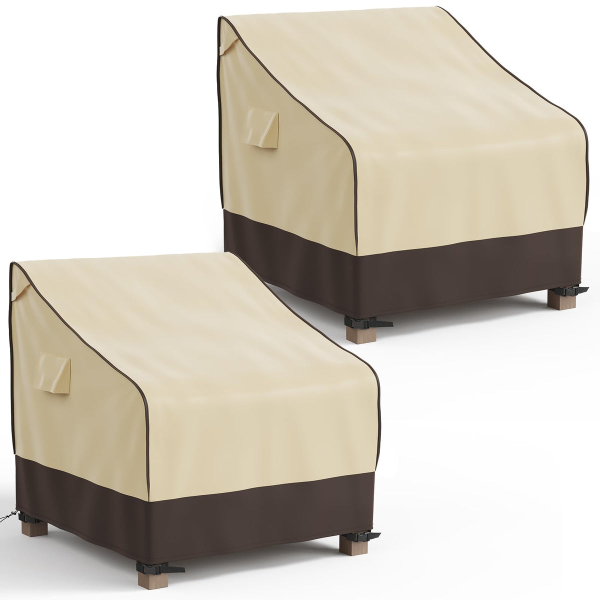 MR. COVER waterproof rocking chair cover protects outdoor seating from rain and sun