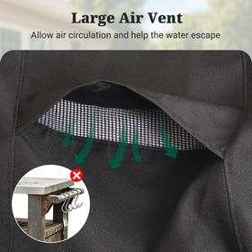 MR. COVER versatile use for BBQ tables, outdoor bars, and prep stations.