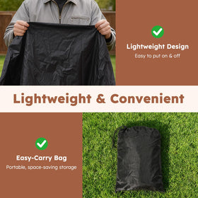 MR. COVER Rubber-coated surface cleans quickly with damp cloth