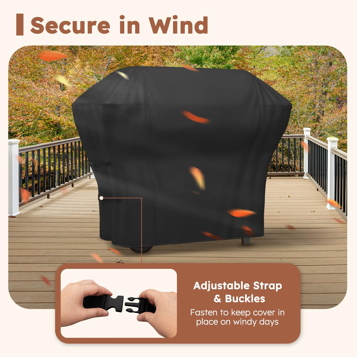MR. COVER Weber Spirit air vents promote airflow and moisture control