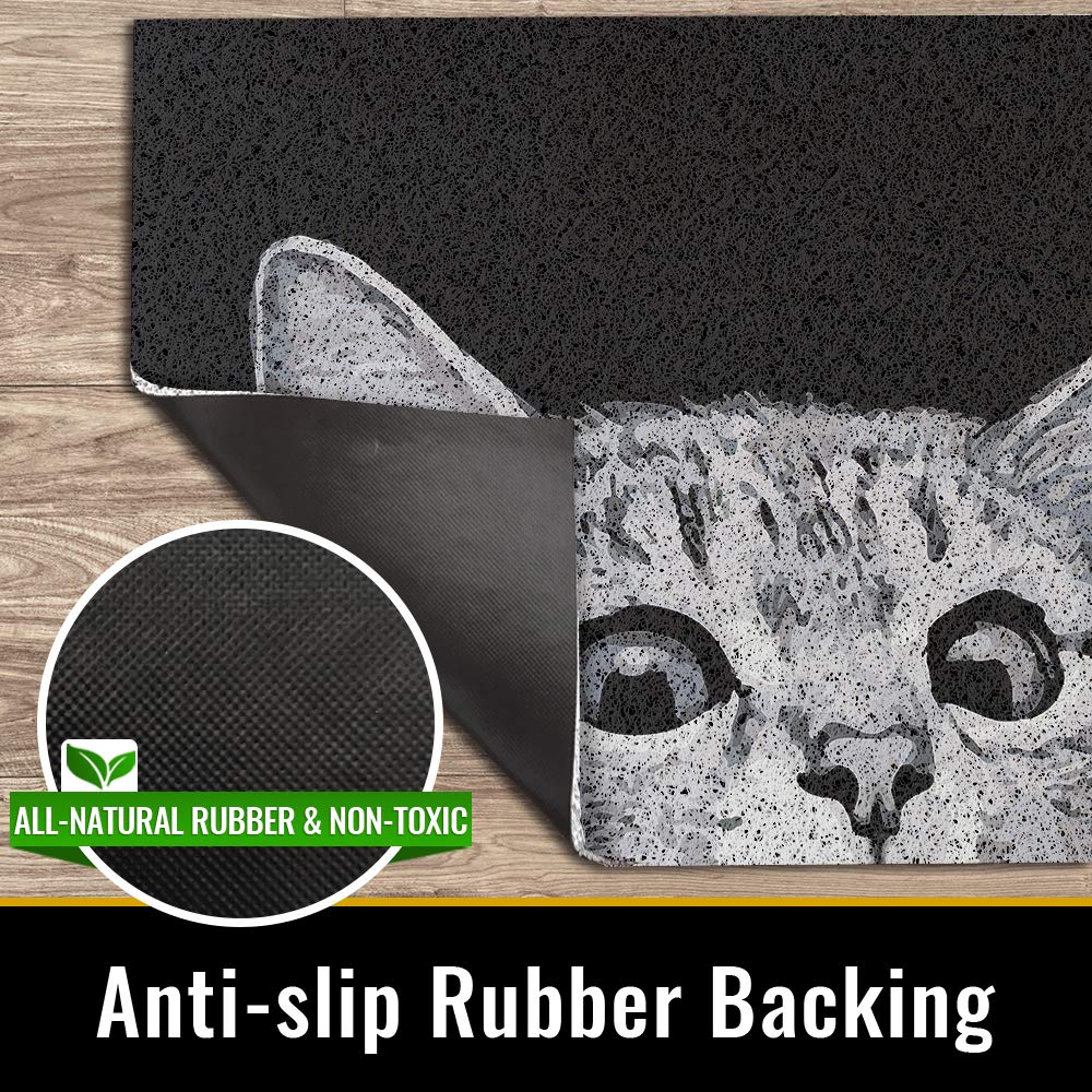 MR FANTASY Cat Door Mat is easy to clean with a quick rinse.