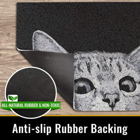 MR FANTASY Cat Door Mat is easy to clean with a quick rinse.