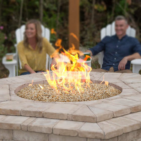 Mr. Fireglass silica sand ideal for indoor outdoor use with no smoke.