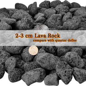 Mr. Fireglass lava rock in a fire pit scene demonstrating temperature resilience.