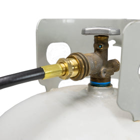 Mr. Heater Buddy POL connection enables direct tank attachment
