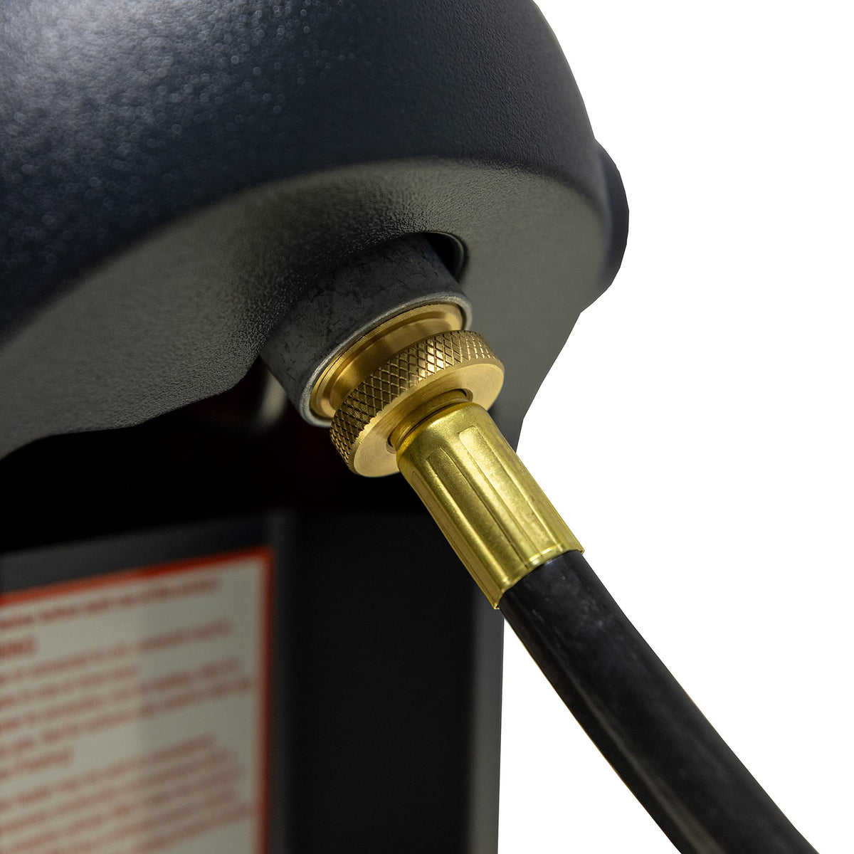 Mr. Heater Buddy hose ends tighten securely for safe operation