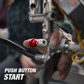 Mr Heater Original push-button valve enables easy startup.