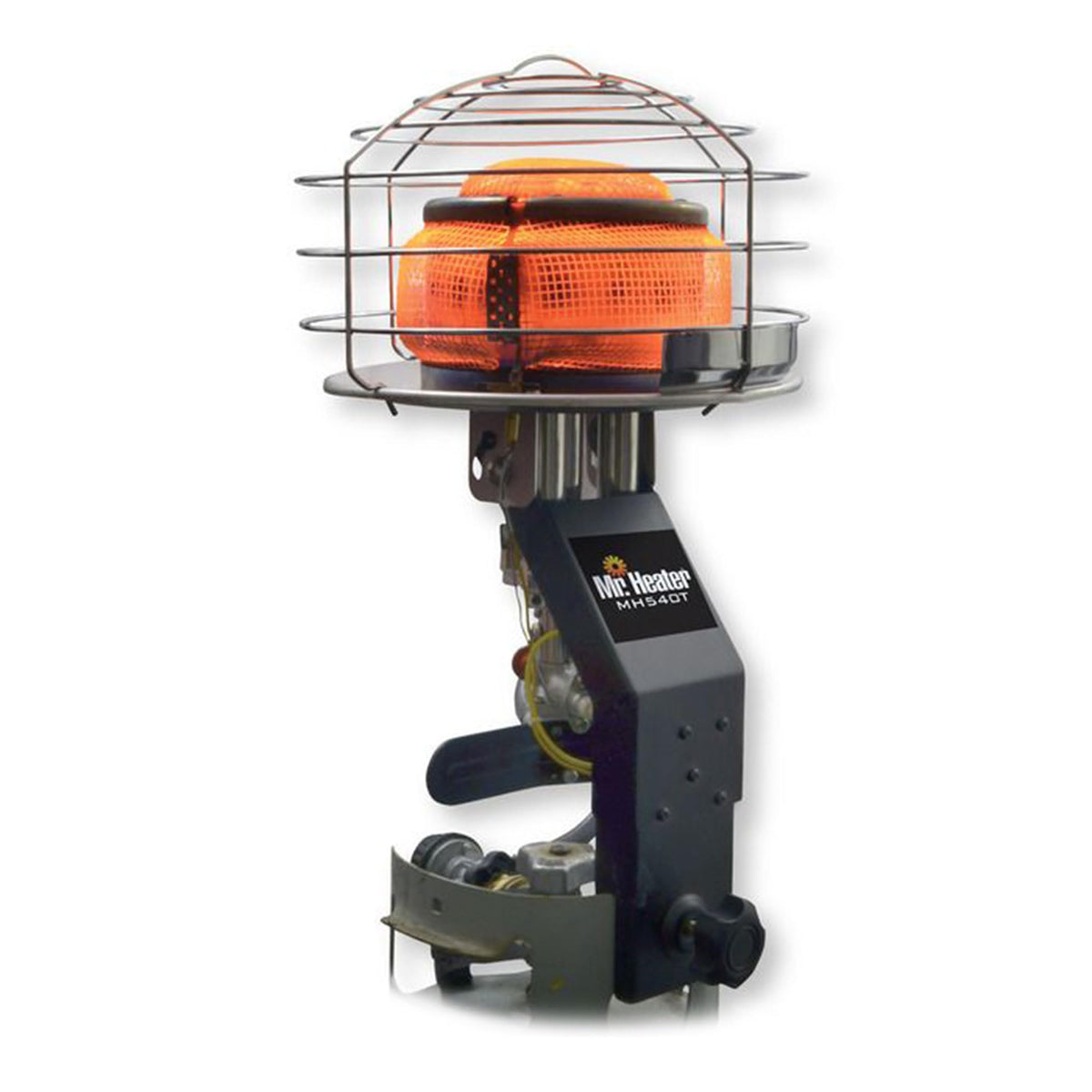 Mr Heater Original radiant heater front view for outdoor warmth and versatility.