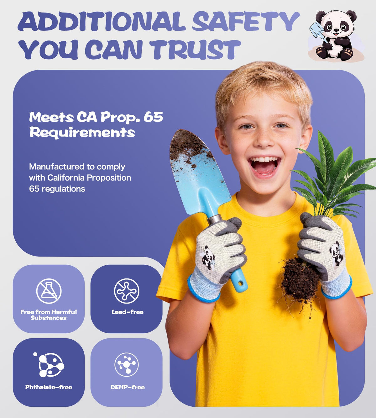 Mr Panda durable non-slip gloves for gardening and small projects
