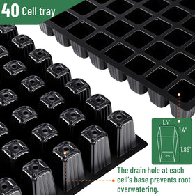 Mr. Pen clear vented domes help regulate humidity for faster germination.