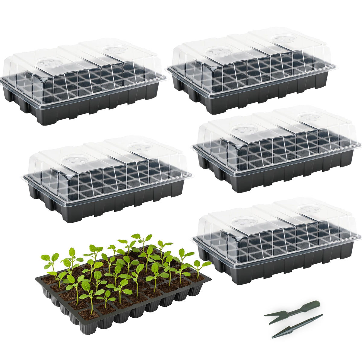 Mr. Pen seed starter tray with 200 cells for organized germination and home seed starting.