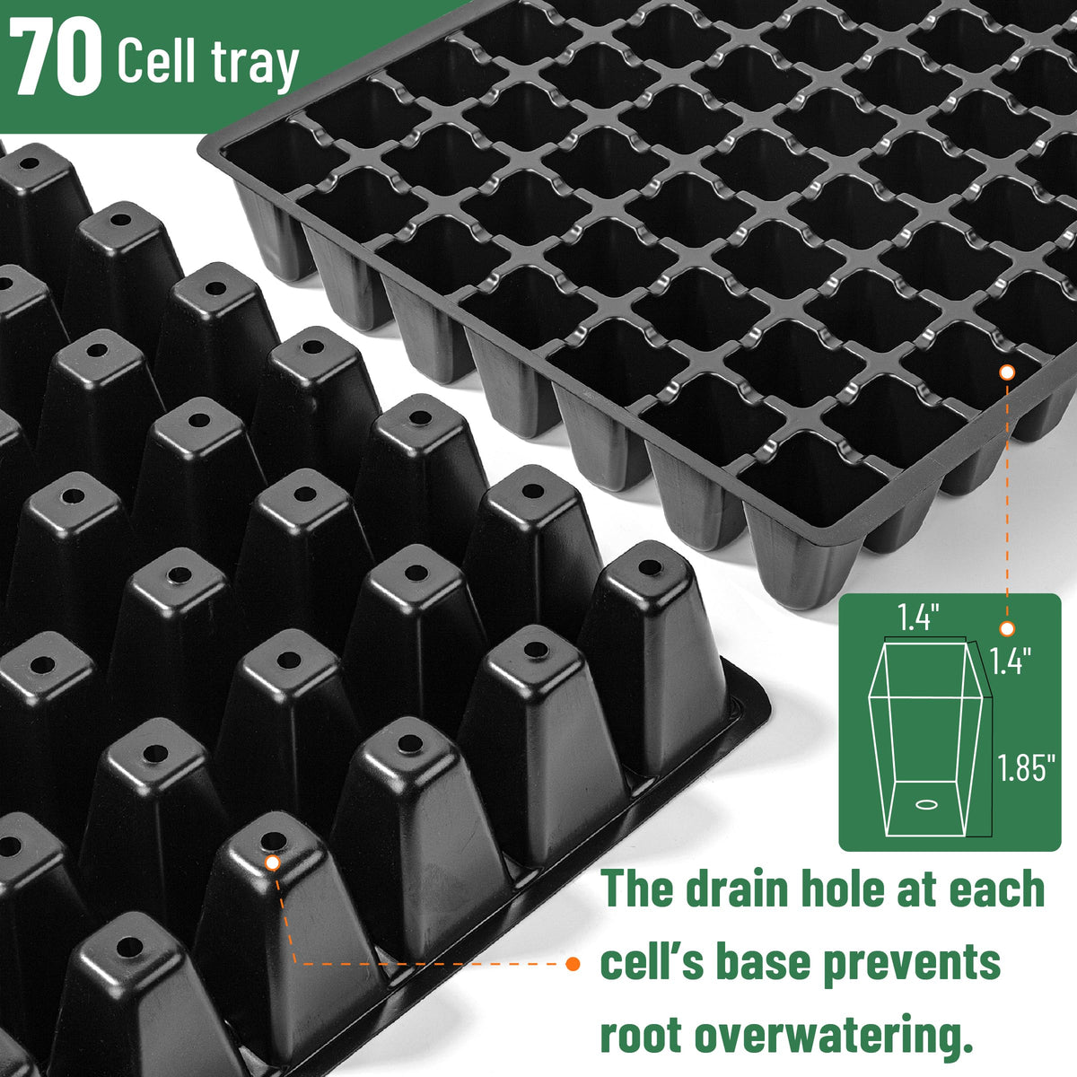 Mr. Pen seed starter tray humidity dome with adjustable vents for controlled germination.