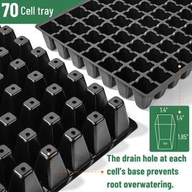 Mr. Pen seed starter tray humidity dome with adjustable vents for controlled germination.