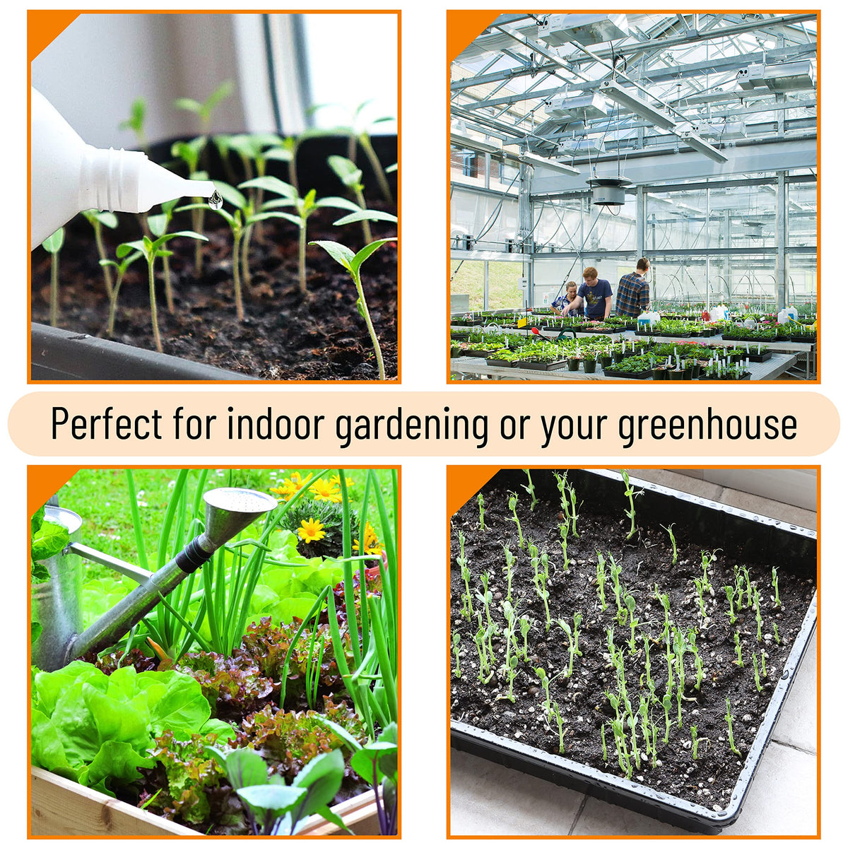 Mr. Pen Seed Starter Trays work with heat mats and hydroponics systems.
