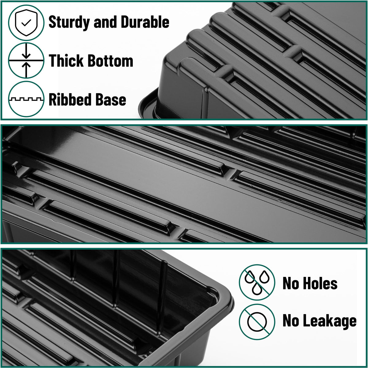 Mr. Pen seed starter trays compatible with hydroponic systems and humidity domes.
