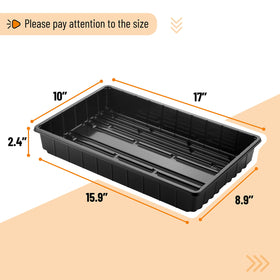Mr. Pen Seed Starter Trays with raised edges contain soil and moisture neatly.