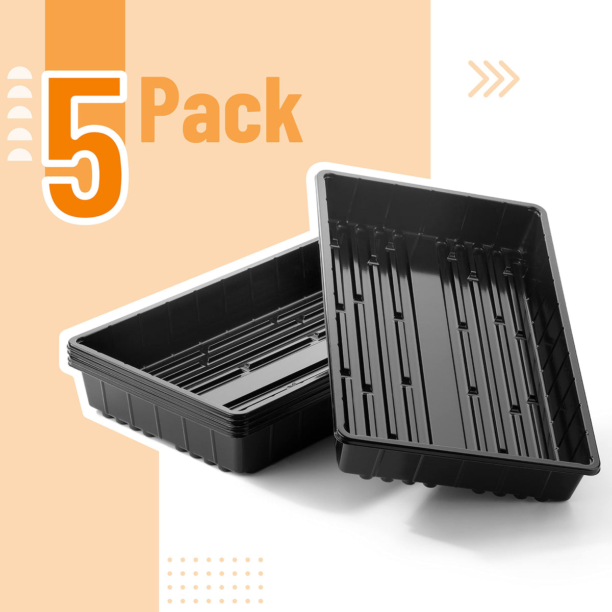 Mr. Pen Seed Starter Trays stackable design saves space during indoor seed starting.